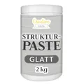 Produktbild: Creative Deco Strukturpaste Glatt 2 kg | Graue Spachtelmasse für Acrylmalerei | Modellierpaste für Kunstprojekte, Acrylfarbe, DIY, 3D-Effekte, Texturen | Einfach mit Palettenmesser aufzutragen