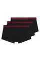 Produktbild: HUGO Herren Trunk Triplet Planet Dreierpack Boxershorts aus Stretch-Baumwolle mit Logo-Bund Schwarz002 XL
