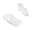 Produktbild: Hylat Baby Babybadewanne Baby Badewanne und WC Set – TÜV Rheinland zertifiziert – Hug Me, Lite, (2-teiliges SET, 2-tlg), Babywanne, Sitz – Weiß