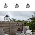 Produktbild: STAR Sunlight LED Solar Deko Lichterkette modern 8LED warmweiß Metall schwarz 7m