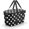 Produktbild: reisenthel coolerbag, Kühltasche, Isolierte Tasche, Thermotasche, Dots White, 20 L, UH7073 - Schwarz/Weiß