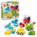 Produktbild: LEGO DUPLO Kreative Fahrzeuge - Lernspielzeug zum Sortieren für Kleinkinder - Autos und Lastwagen - Spielset für Feinmotorik - Geschenk für Babys, Jungen und Mädchen ab 1 Jahr - 10474