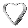 Produktbild: GastroMax Traditionella Kakmått - Hjärta - Stor - för en Unik Jul, Födelsedagsfest eller Alla Hjärtans Dag- Låt Dem Veta att de är Speciella - Tillverkad av Rostfritt Stål 8cm - Tillverkad i Sverige