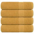 Produktbild: vidaXL Handtücher 4 Stk. Golden 50x100 cm 360 g/m2 100% Baumwolle