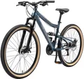 Produktbild: Bikestar Mountainbike, 21 Gang Shimano RD-TY300 Schaltwerk, Kettenschaltung, für Damen und Herren, Kettenschaltung