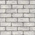 Produktbild: Rasch Tapete 278200 - Papiertapete mit Steinoptik, Ziegelsteine in Grau mit 3D Optik - 10,05m x 0,53m (LxB)