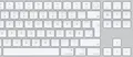 Produktbild: Apple Magic, Verkabelt & Kabellos, USB + Bluetooth, QWERTY, Weiß