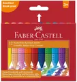 Produktbild: 12 FABER-CASTELL Radierbare Kreiden JUMBO, 12er Kartonetui