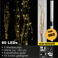 Produktbild: LEX Lichterzweige mit 80 LED gold warmweiß