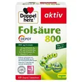 Produktbild: Doppelherz Folsäure 800 - Mit Vitamin C, B6 und B12 zur Unterstützung der normalen Funktion des Immunsystems - 60 DEPOT-Tabletten