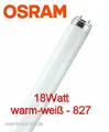 Produktbild: 10x OSRAM Leuchtstofflampen LumiluxT8 18Watt 827 18W warm-white warmweiß philips