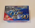 Produktbild: 1x  3er Pack TDK Leerkassette Super CDing Super Avilyn 90 min Typ II  UNGEÖFFNET