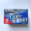 Produktbild: TDK Leerkassette Super CDing Super Avilyn 90 min Typ II 3er Pack NEU OVP