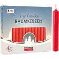 Produktbild: BRUBAKER Kerzen Candlelights, Baumkerzen, rot, Ø 1,25 cm, Höhe 9,5 cm, 20 Stück