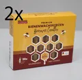 Produktbild: 2x 20er Pack BRUBAKER Premium Baumkerzen 10% Bienenwachskerzen Ø12,5 x 95mm NEU