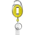 Produktbild: Karteo Ausweishalter 7057KC-GVS-0 gelb-transluzent, Jojo, mit Druckknopfschlaufe und Schlüsselring