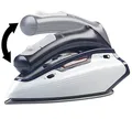 Produktbild: Sichler Haushaltsgeräte Reisebügeleisen: 2in1-Reise-Dampfbügeleisen mit klappbarem Griff, 1.150 W, 110/230 Volt (Reisedampfbügler, Camping Bügeleisen, Bügelstation)