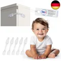 Produktbild: Sweet Safety 6 x TÜV Schadstoff geprüfte Schubladensicherung Baby in weiß | Ba