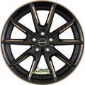Produktbild: Borbet LX18 black glossy gold spoke rim 8x18 ET48 - LK5/114.3 ML72.5 Felge Alu