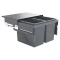 Produktbild: HAILO 3610841 CARGO mit 56 Liter Volumen für 60 cm Schrankbreite / Abfalltrennsystem - Grau