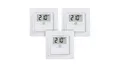 Produktbild: Homematic IP Smart Home 3er-Set Temperatur- und Luftfeuchtigkeitssensor HmIP-STH