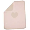 Produktbild: Babydecke Juwel 'Herz' 70 x 90 cm Altrosa, DAVID FUSSENEGGER rosa