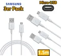 Produktbild: 3x 1,5m original Samsung Micro-USB Ladekabel für Samsung Galaxy S3 S4 S5 S6 S7 
