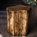 Produktbild: riess-ambiente Extravaganter Beistelltisch ORGANIC ORIENT 45cm gold Metall Baumstamm Design Couchtisch Tisch