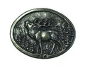 Produktbild: BELTINGER Gürtelschnalle Röhrender Hirsch 4,0 cm - Buckle Wechselschließe Gürtelschließe 40mm - (1-St)