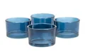 Produktbild: Creativery Teelichthalter, Teelichtgläser klein 51x33mm dunkelblau / navy 4er Set