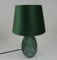 Produktbild: Pauleen Deko Tisch Lampe Leuchte CRYSTAL VELVET Glas Textil grün 25x40,5cm