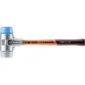 Produktbild: HALDER SIMPLEX Schonhammer Ø 50 mm TPE-soft blau / TPE-mid grau mit Aluminiumgehäuse