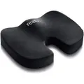Produktbild: feela Orthopädisches-Sitzkissen hart, schwarz, Steißbeinkissen, waschbar, mit Memory-Schaum