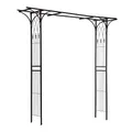 Produktbild: Rosenbogen Torbogen Gartentor Rosengitter Rankhilfe Rankgitter Metall schwarz