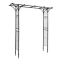 Produktbild: Rosenbogen Torbogen Gartentor Rosengitter Rankhilfe Rankgitter Metall schwarz