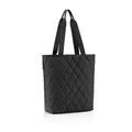 Produktbild: reisenthel classic shopper M rhombus black – Geräumige Shopping Bag und edle Handtasche in einem – Aus wasserabweisendem Material, Farbe:rhombus black