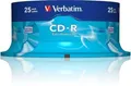 Produktbild: Verbatim CD-R Extra Protection, CD-Rohlinge mit 700 MB Datenspeicher, ideal für Foto- und Video-Aufnahmen, kompatibel mit jedem konventionellen CD-Laufwerk, 25er Pack Spindel