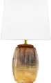 Produktbild: BRUBAKER Tischleuchte Nachttischlampe Gold - Tischleuchte Gold, Ohne Leuchtmittel, Keramikfuß