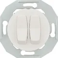 Produktbild: ELSO Doppel-Wechselschalter WDE011026 | 2-fach | Unterputz | Zentralplatte | IP20 | 16A | weiß | Renova