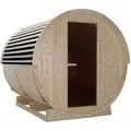 Produktbild: Sauna Nyborg, Natur, Holz, Glas, Fichte, 224.9x194.9x194.20 cm, Freizeit, Wellness, Sauna