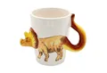 Produktbild: Dekohelden24 Tasse Kaffeebecher Kaffeetasse mit Dino aus Keramik versch. Motive, 1-tlg., Porzellan