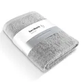 Produktbild: herzbach home Saunatuch 80 x 200 cm (Silbergrau) – Großes, weiches & saugstarkes Saunahandtuch in Bester Qualität – 100% natürliche Baumwolle