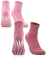 Produktbild: Occulto Damen Stoppersocken 80% Baumwolle 2-4 Paar (Modell: Madeleine) 2 Paar| Pink,Rot 35-38