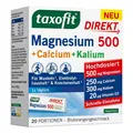 Produktbild: taxofit Magnesium Calcium Kalium Direktgranulat: Nahrungsergänzungsmittel mit wichtigen Mineralstoffen für Ihre Gesundheit, 20 Stück