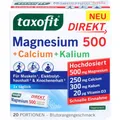 Produktbild: TAXOFIT Magnesium 500+Calcium+Kalium Direkt Gran. 20 St.