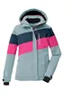 Produktbild: killtec Mädchen Skijacke/Funktionsjacke mit Kapuze und Schneefang KSW 197 GRLS SKI JCKT, hell rauchblau/neon pink/nachtblau, 128, 43487-000