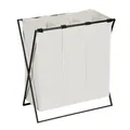 Produktbild: Wenko-Wenselaar GmbH & Co. KG WENKO Wäschesammler Trio XL, mit Eisengestell, Wäschetruhe mit drei Fächern, Farbe: beige 71298800