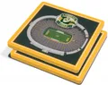 Produktbild: Green Bay Packers 3D Stadium View Untersetzer 2er-Set American Football
