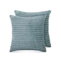 Produktbild: Bestlivings Sofakissen 40x40cm (2er Pack/Graugrün) Cord Optik - Kuschelig weicher Bezug mit Reißverschluss - Kissen - Öko Tex - Sofakissen, Dekokissen