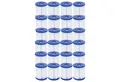 Produktbild: Bestway Pool-Filterkartusche Gr. I 8,0 x 9,0 cm, 24er-Sparset, Zubehör für Kartuschen-Filterpumpen, Feine Lamellenstruktur